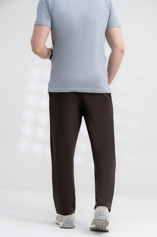 Mens Premium Track Pants – Dark Brown
