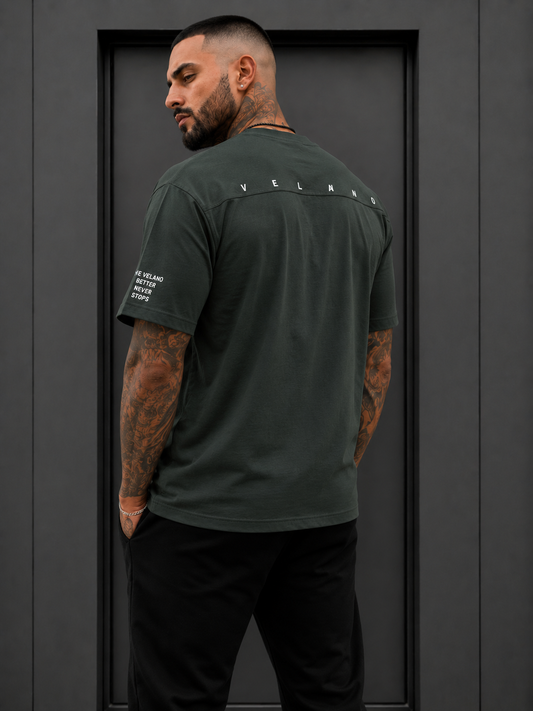 Velano Oversized Mens T-SHIRT Olive