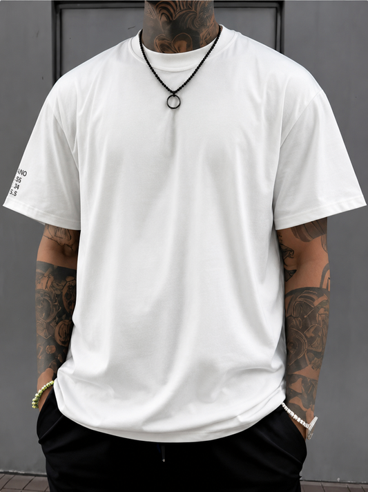 Velano Oversized Mens T-SHIRT White