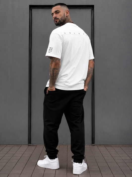 Velano Oversized Mens T-SHIRT White