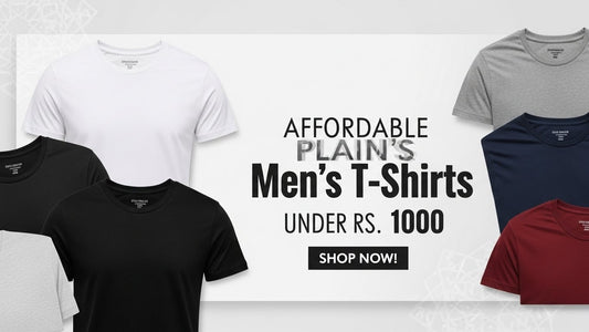 Affordable Plain Men T Shirts in Pakistan Under Rs. 1000