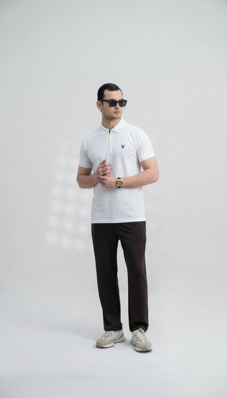 Men’s White Polo Shirt