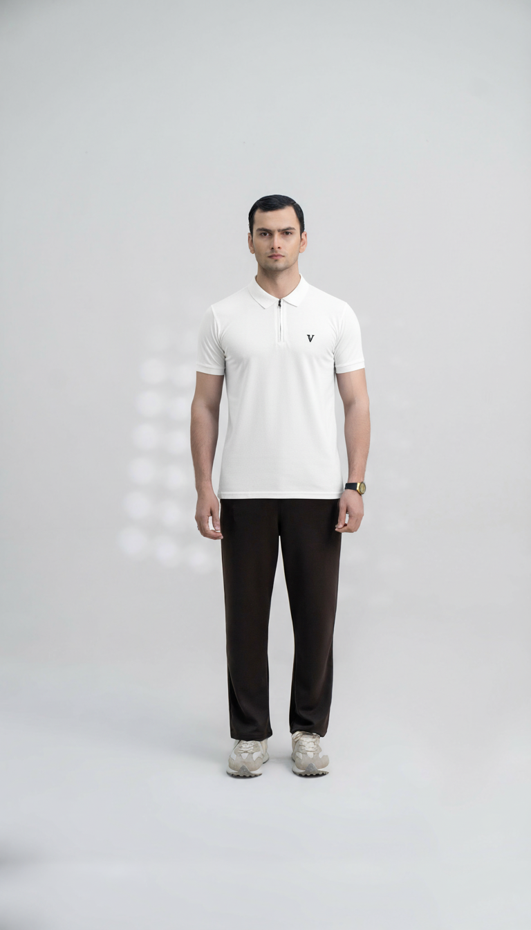Men’s White Polo Shirt
