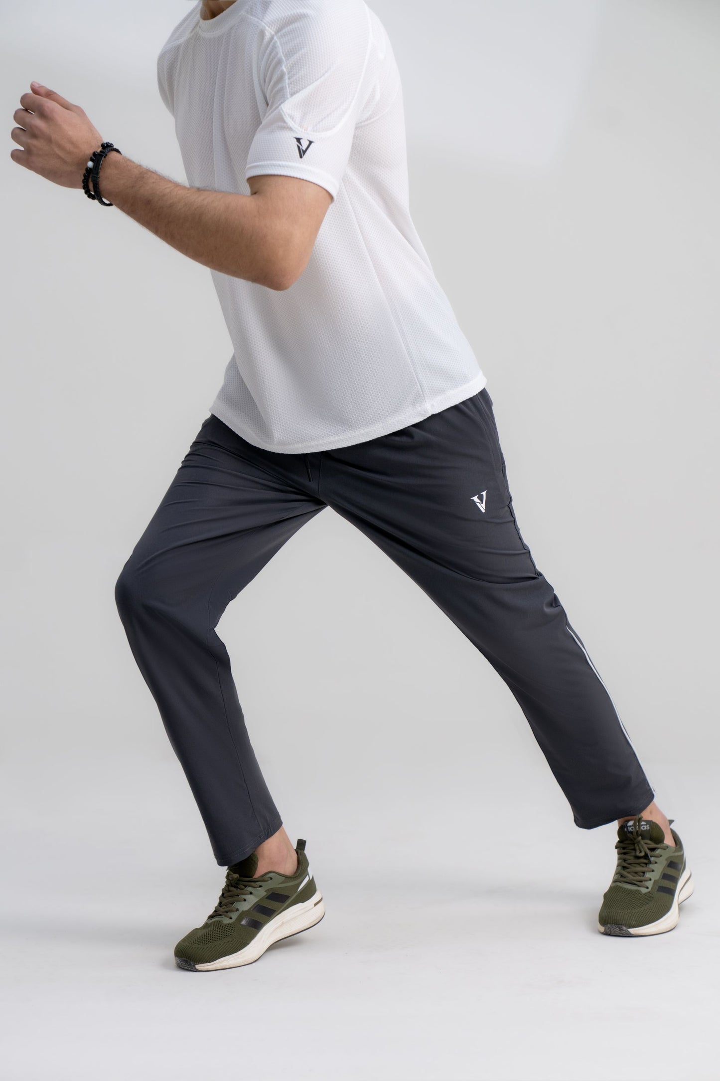 Mens premium fabric slim fit track pants