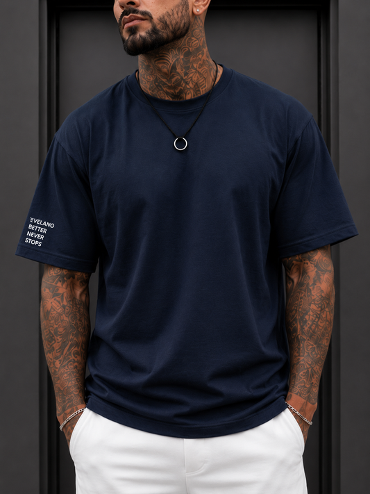 Velano Oversized Mens T-SHIRT Black