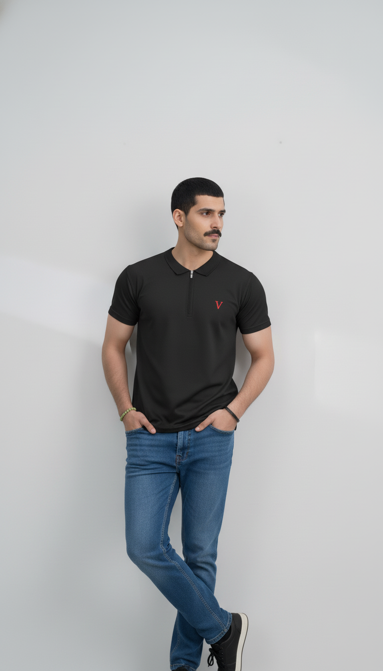 Classic Black Polo Shirt