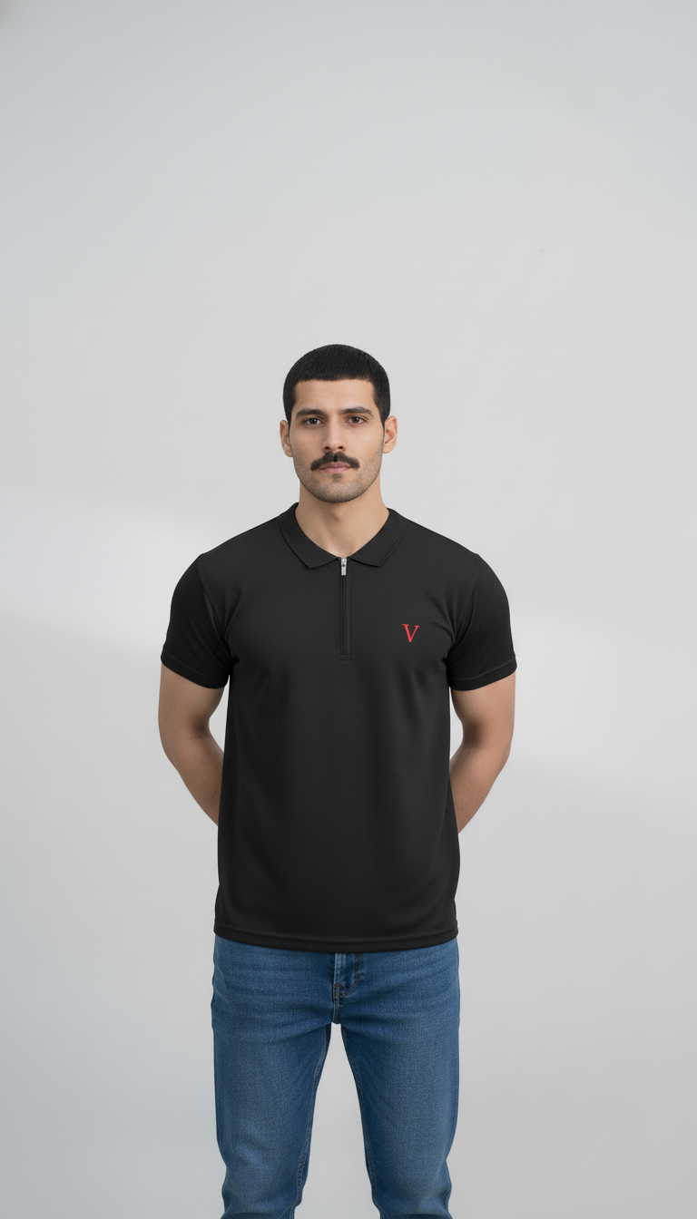 Classic Black Polo Shirt