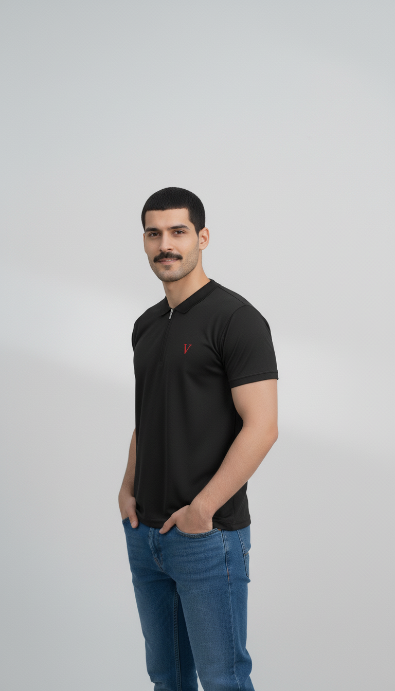 Classic Black Polo Shirt