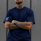Velano Oversized Mens T-SHIRT Blue