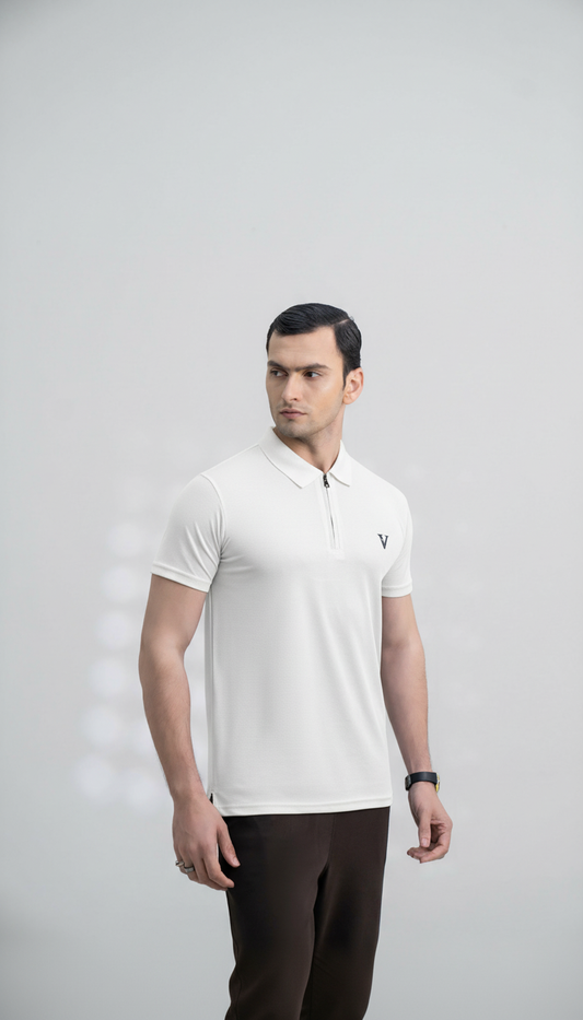 Men’s White Polo Shirt