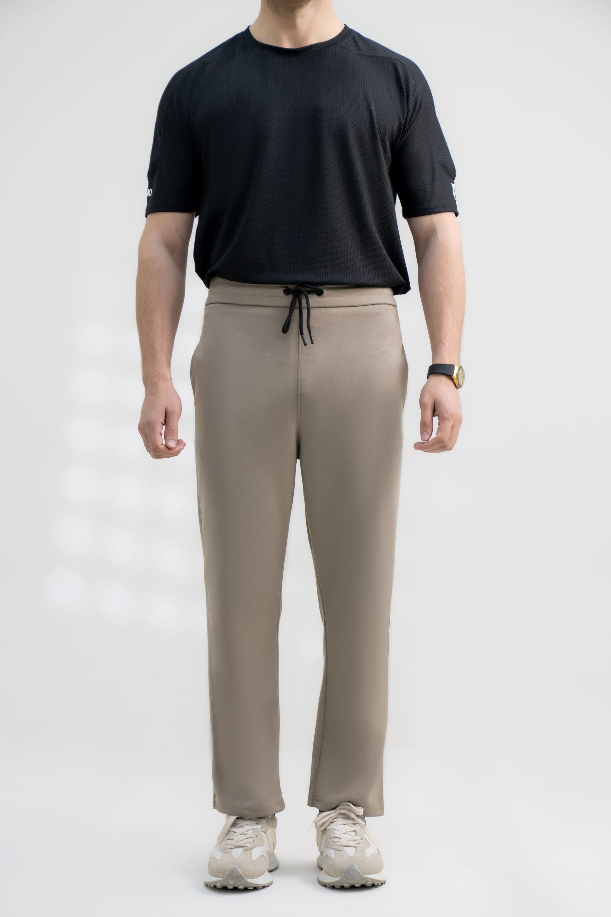khaki premium casual track pants