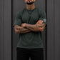 Velano Oversized Mens T-SHIRT Olive