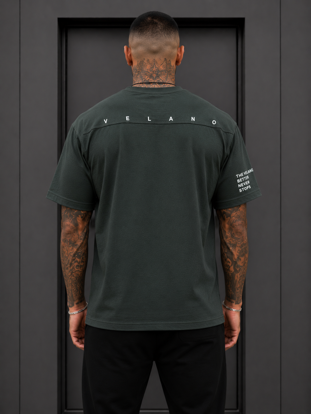 Velano Oversized Mens T-SHIRT Olive