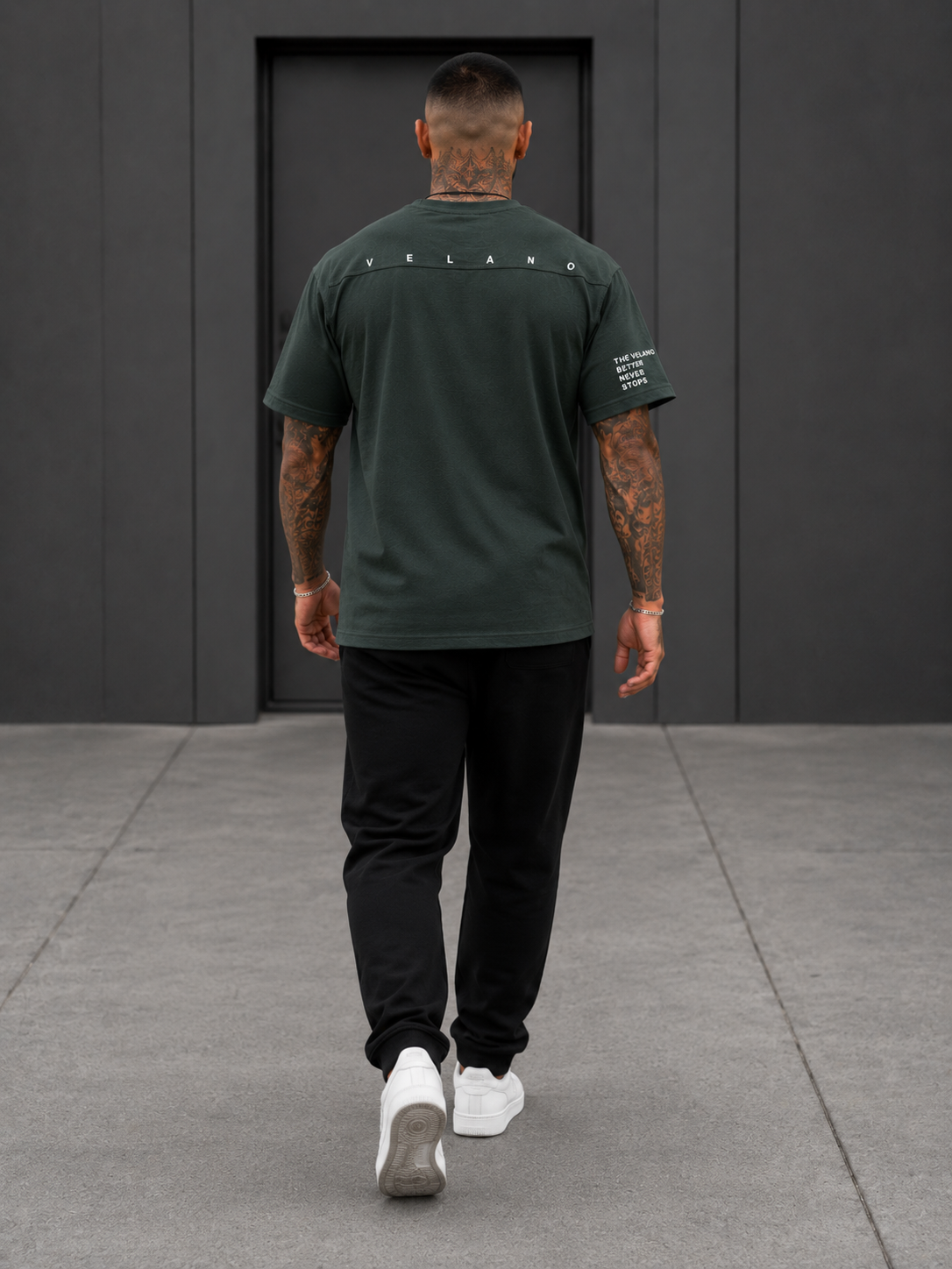 Velano Oversized Mens T-SHIRT Olive