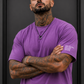 Velano Oversized Mens T-SHIRT Purple