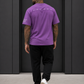 Velano Oversized Mens T-SHIRT Purple