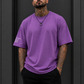 Velano Oversized Mens T-SHIRT Purple