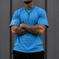 Velano Oversized Mens T-SHIRT Sky Blue