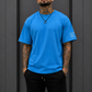 Velano Oversized Mens T-SHIRT Sky Blue