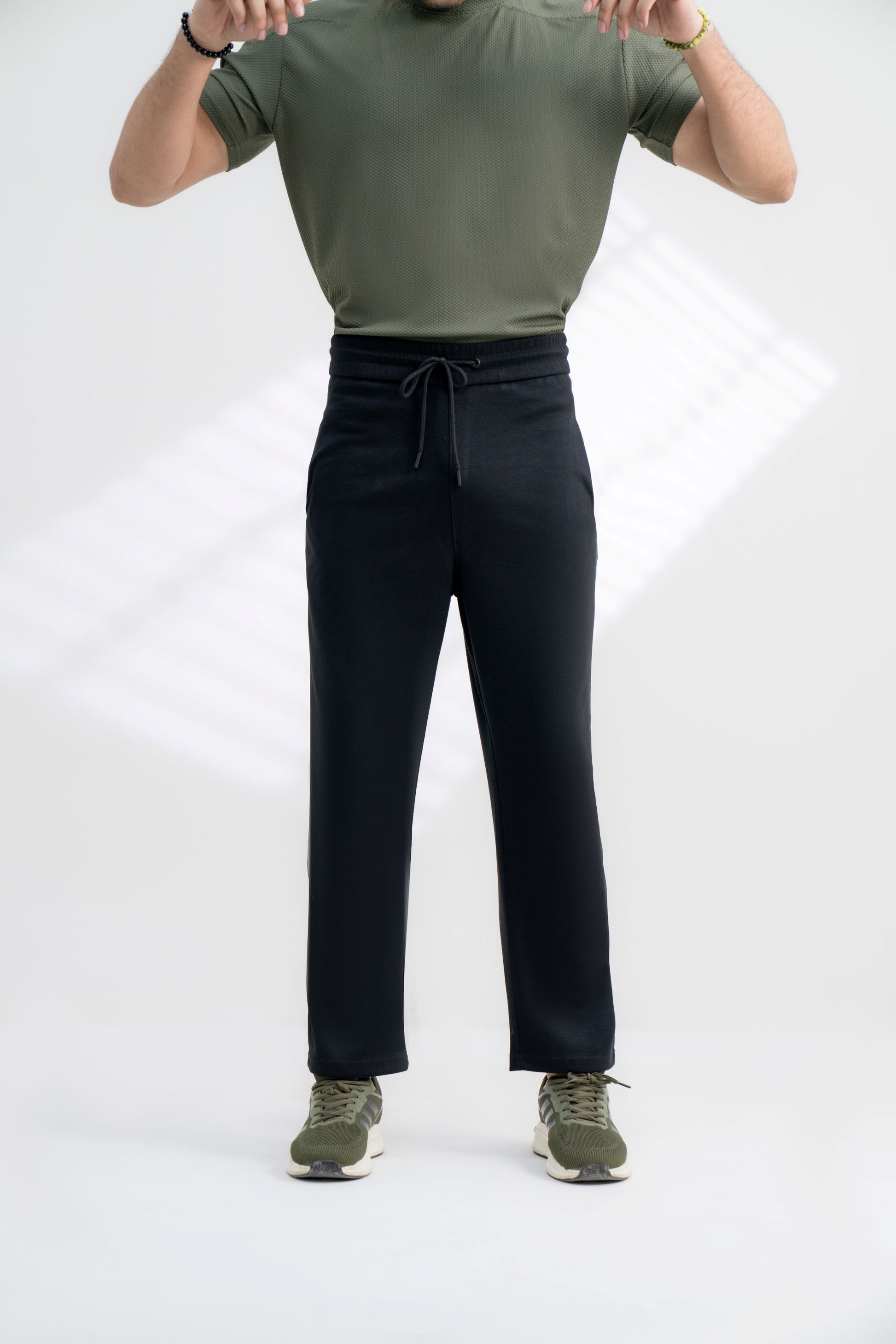 slim fit track pants