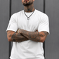 Velano Oversized Mens T-SHIRT White